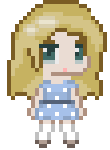 animated pixel figure