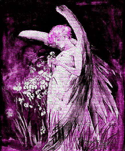 Fairy in Irises - Dora Wheeler (1888)